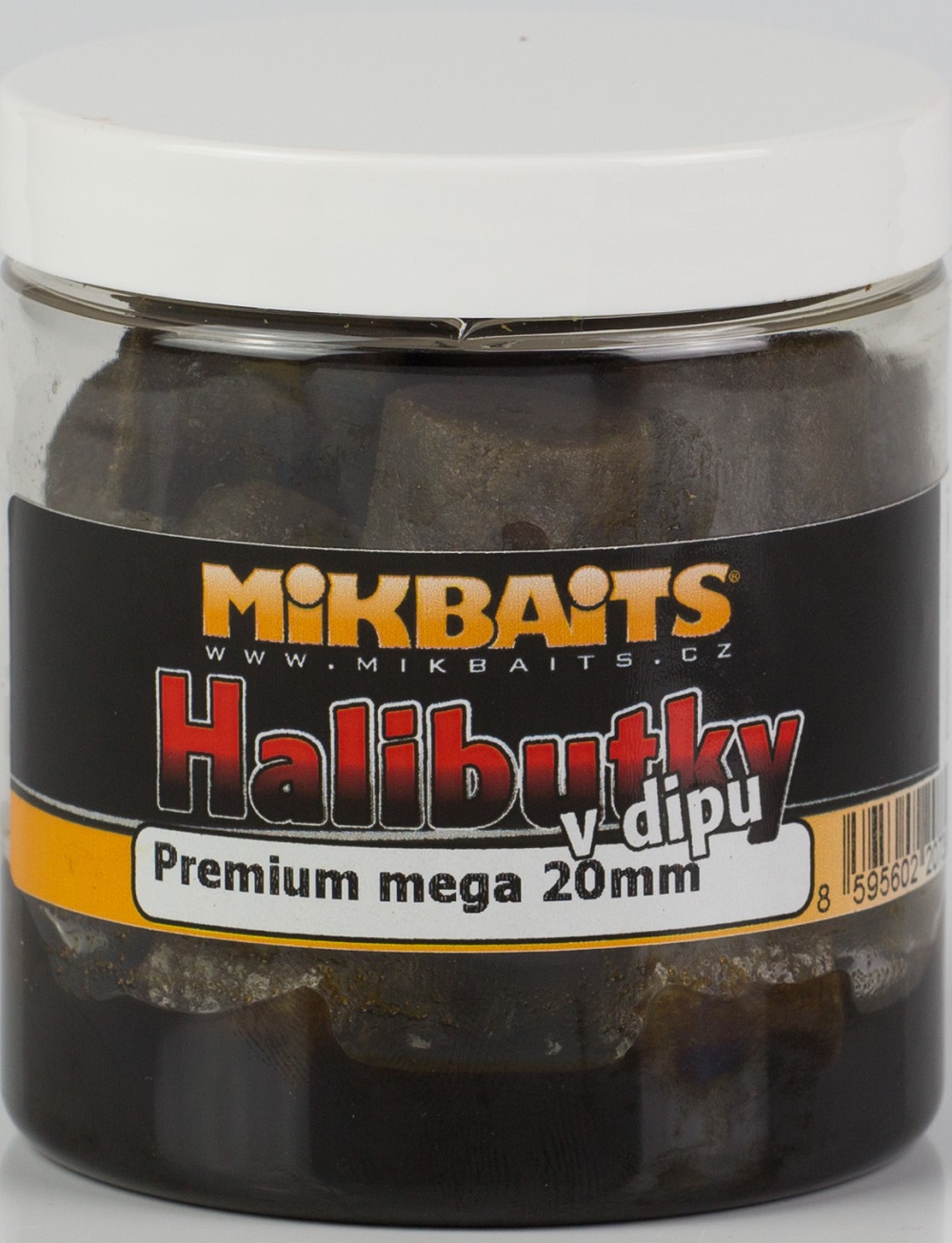 Mikbaits chytacie halibutky v dipe 20mm 250ml-slivka halibut