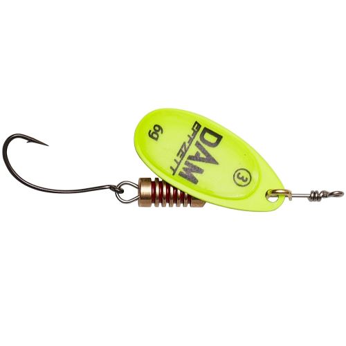 Dam Blyskáč Effzett Spinner With Single Hooks Sinking Yellow