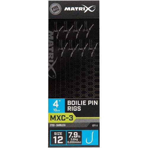 Matrix Náväzec MXC-3 Boilie Pin Rigs Barbless 10 cm