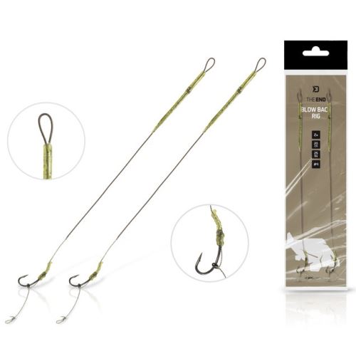 Delphin Náväzec TheEND Blow Back Rig 20 cm 25 lb 2 ks