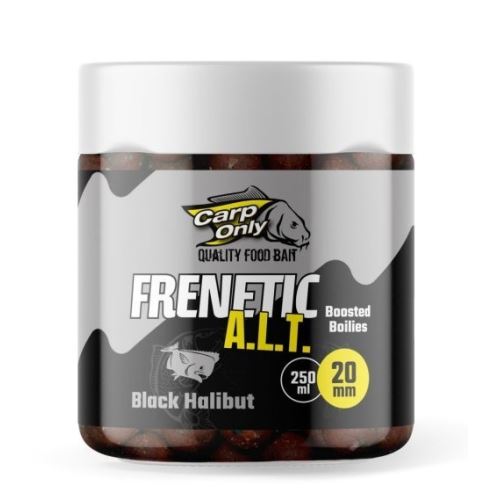 Carp Only Dipované Boilies Frenetic A.L.T. Black Halibut 250 ml