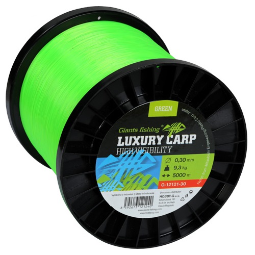 Giants fishing vlasec luxury carp high visibility green - priemer 0,35 mm / nosnosť 10,5 kg / návin 5000 m