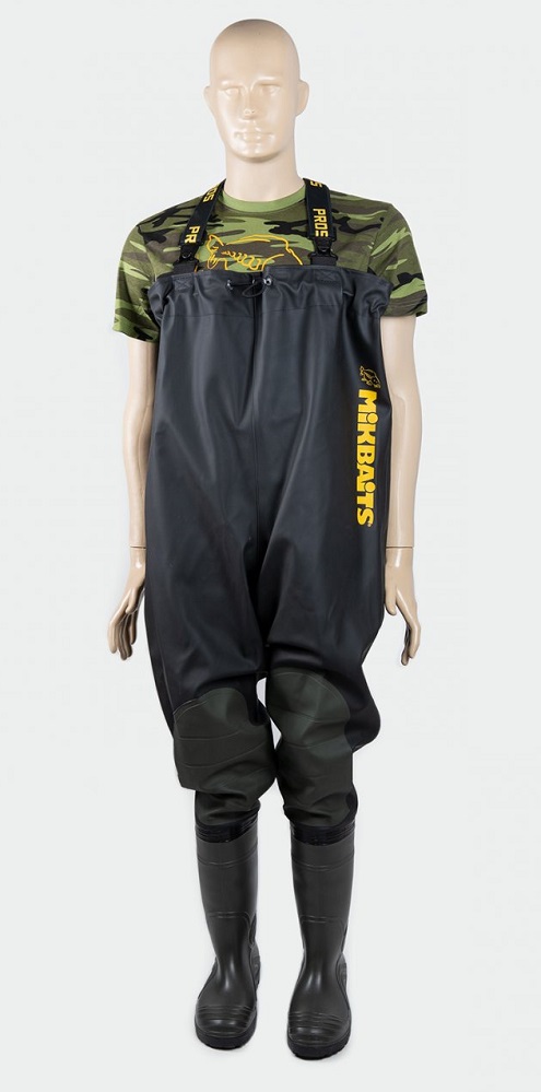 E-shop Mikbaits prsačky junior slim fit black - veľkosť 39