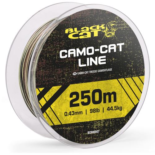 Black Cat Pletená Šnúra Camo-Cat Line 250 m