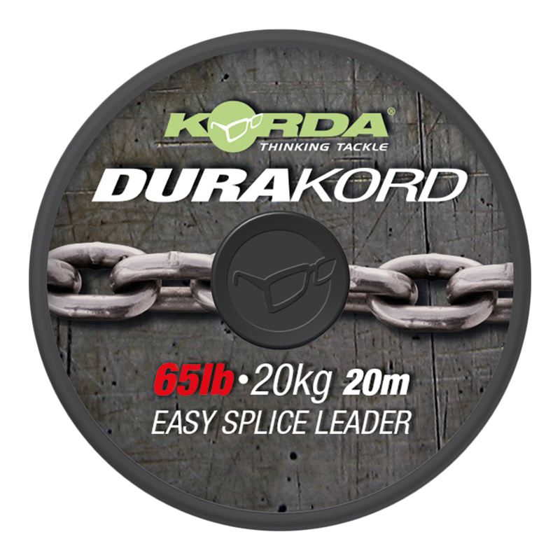 Korda náväzcová šnúrka dura-kord dyneema spliceable leader - 65 lb 15 m