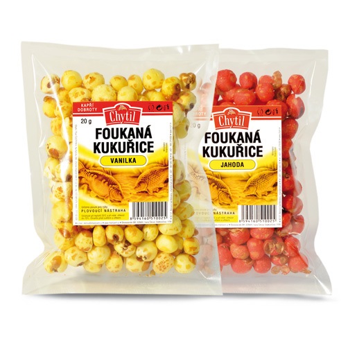 Chytil fúkaná kukurica 20 g- jahoda