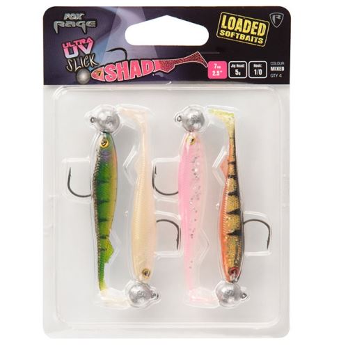 Fox Rage Gumová Nástraha UV Slick Shad Loaded