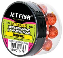 Jet Fish Feeder Boosterované Vyvážené Boilie 60 ml 12 mm - Oliheň Krill