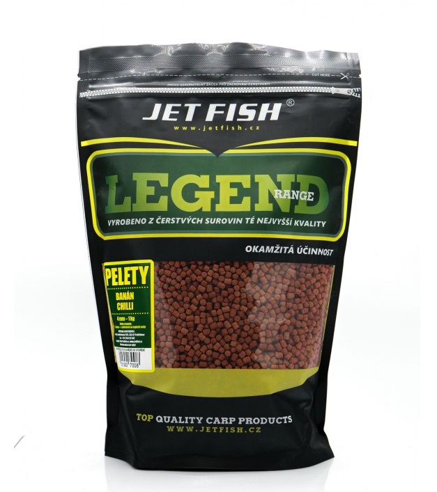 Jet fish pelety legend range banán chilli 1 kg - 4 mm