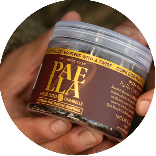 One More Cast Wafters Boosted Match The Hatch Cork Dust Wafter Paella 100 g 10x14mm & 14x18mm