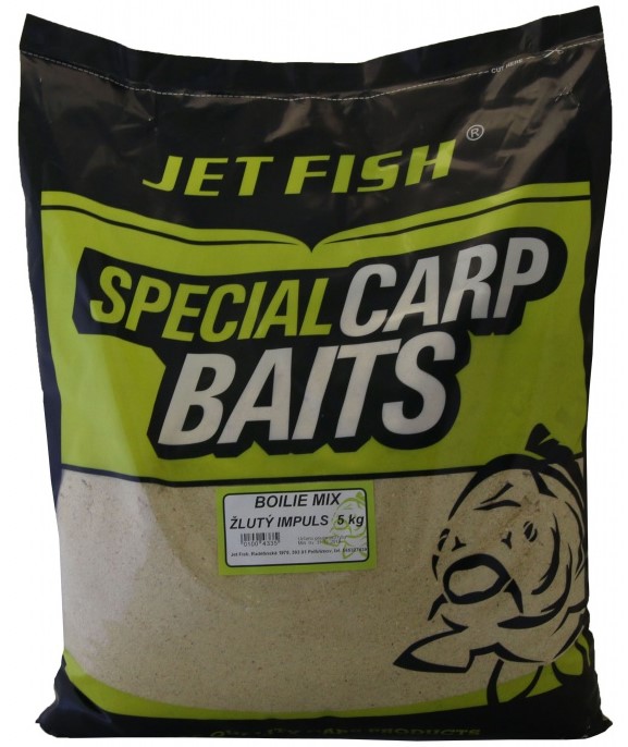 Jet fish boilie mix zmes žltý impuls - 5 kg