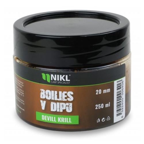 Nikl Boilies V Dipe Devill Krill 250 g