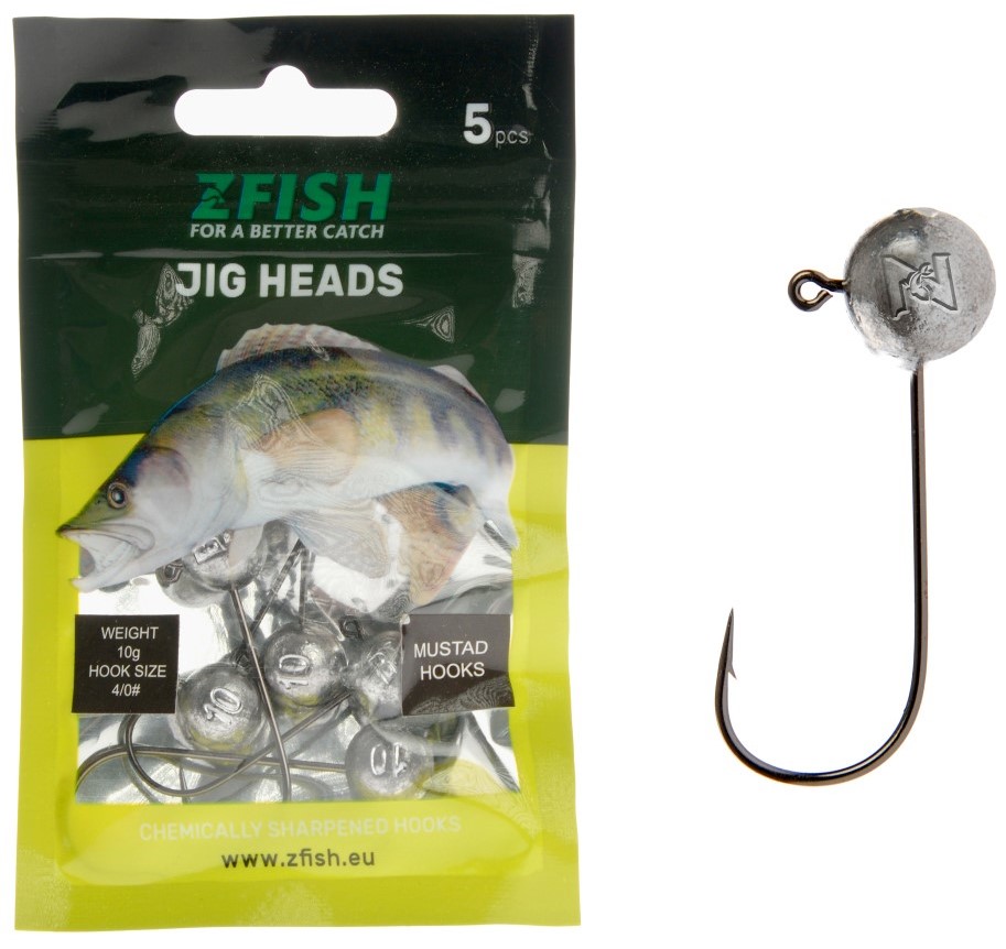 Zfish jigová hlava jig head simply 5 ks - 1,5 g háčik 2