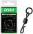 Zfish Obratlík s Krúžkom Quick Change Swivel With Ring Black Matt Vel 8