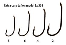 Extra carp háčiky teflon séria  EX 333   ( 10ks v balení)