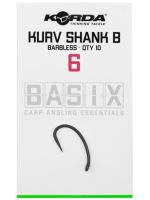Korda Háčiky Basix Kurv Shank Barbless - 6
