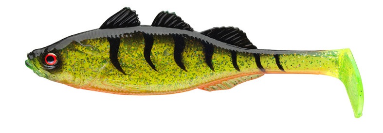 E-shop Daiwa gumová nástraha prorex live perch ghost firetiger uv - 15 cm 40 g