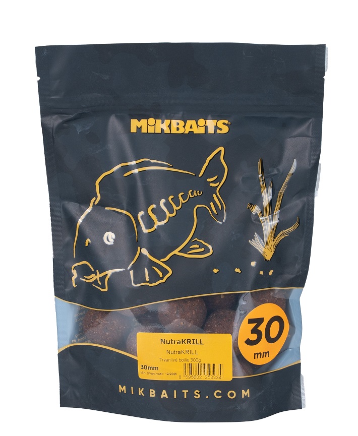 Mikbaits boilie maniaq nutrakrill - 300 g 30 mm