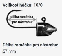 RedBass Jigová Hlavička Bullet Sickle 5 ks 10/0 (3)