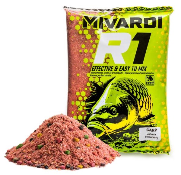 Mivardi krmítková zmes r1 carp 1,4 kg - jahoda