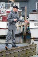 Savage Gear Mikina Junior Jaw Hoodie Grey Melange (3)