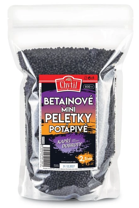 E-shop Chytil betainové mini peletky potápivé 800 g - 2,5 mm