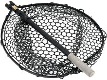 Westin Podberák Skladací W3 C&amp;R Adjustable Full Rubber Mesh Landing Net 70-110 cm 45x55x35 cm