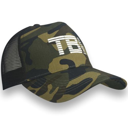 TB Baits Šiltovka Camo Trucker Cap