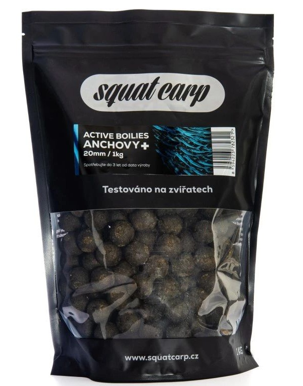 Squat carp active boilies anchovy+ - 5 kg 24 mm