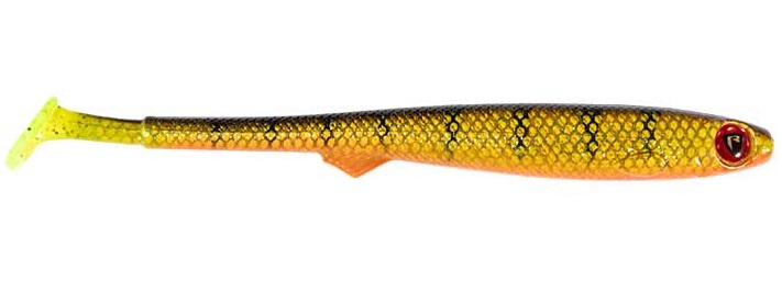 Fox rage gumová nástraha slick fast super soft uv natural perch - 18 cm