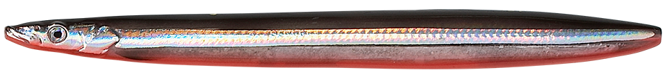 E-shop Savage gear 3d line thru sandeel sinking black red - 8,5 cm 11 g