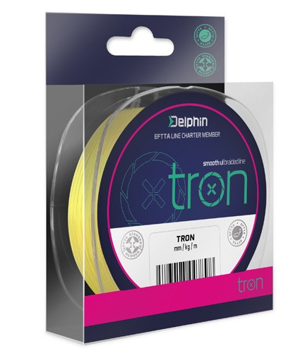 Delphin splietaná šnúra tron fluo žltá-priemer 0,05 mm / nosnosť 2,25 kg / návin 130 m