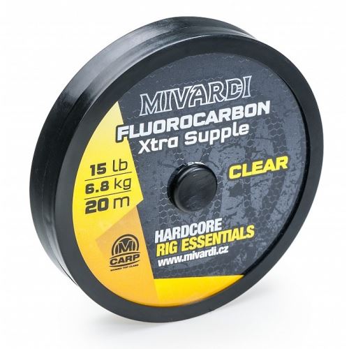 Mivardi Fluorocarbon Xtra Supple Číry 20 m