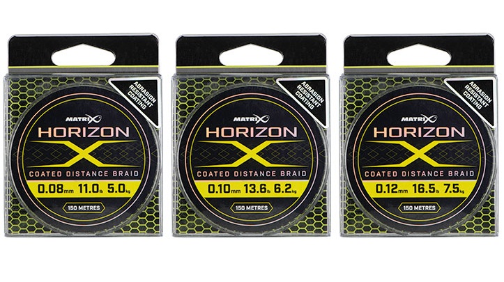 Matrix splietaná šnúra horizon x coated braid 150 m - 0,12 mm 7,5 kg