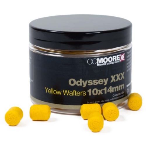 CC Moore Vyvážené Boilie Dumbell Wafters Odyssey XXX Yellow 10x14 mm 65 ks