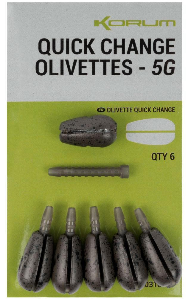 E-shop Korum rýchlovýmenná záťaž quick change olivettes - 5 g