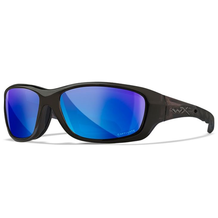 Wiley x polarizačné okuliare gravity captivate polarized blue mirror grey black crystal