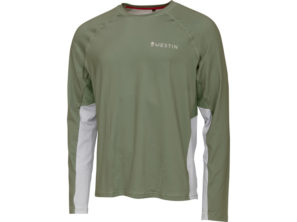 E-shop Westin tričko flats upf shirt sage green - m