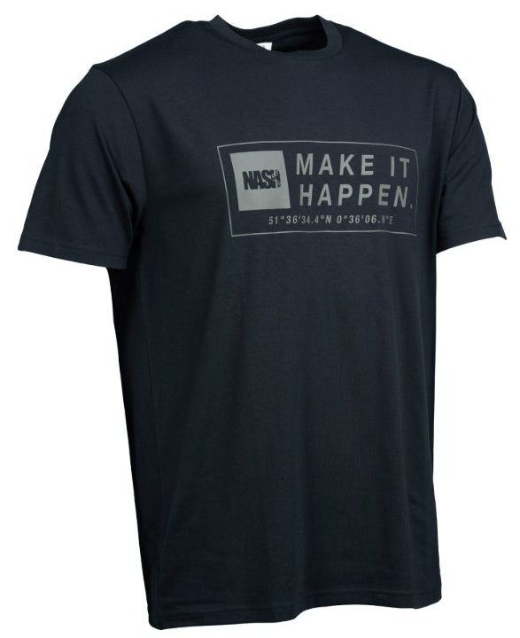 E-shop Nash tričko make it happen coordinates t-shirt black - m