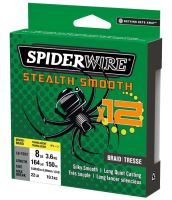 Spiderwire Splietaná Šnúra Stealth Smooth 12 HI-VIS Žltá 150 m - 0,19 mm 18 kg (1)