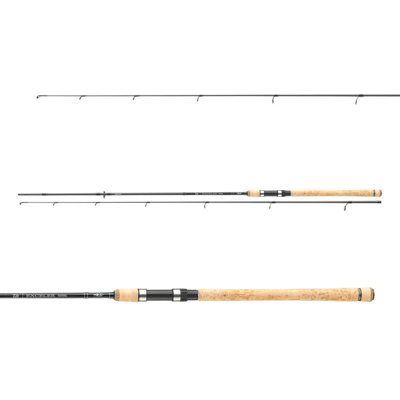 Daiwa prút exceler traditional spin 2,7 m 10-40 g.
 Prúty Exceler Traditional Spin sú vybavené vysoko kvalitnými komponentmi Fuji a Seaguide a sú k dispozícii s veľmi dobrým pomerom ceny a výkonu.