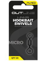 Avid Carp Obratlík Outline Mirco Hookbait Swivel Velikosti 17