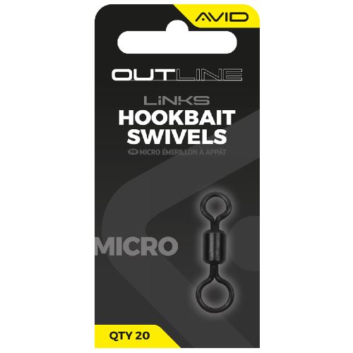 Avid Carp Obratlík Outline Mirco Hookbait Swivel Velikosti 17