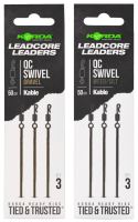 Korda Montáž Kable Leadcore Leader QC Swivel 50 cm (2)