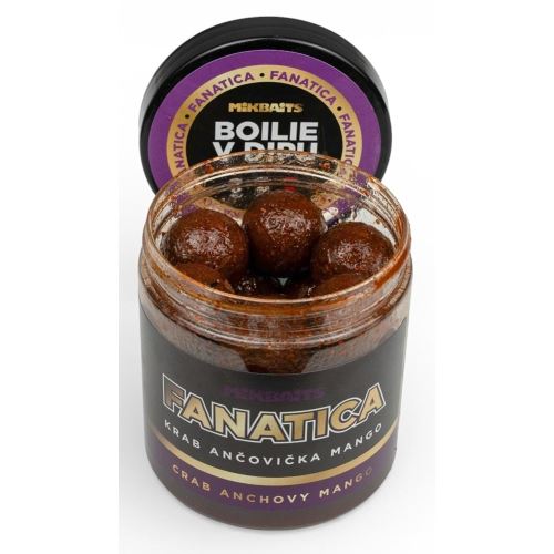 Mikbaits Boilie v Dipe Fanatica Krab Ančovička Mango 250 ml