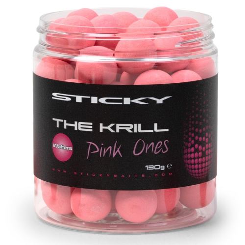 Sticky Baits Neutrálne Vyvážené Boilie The Krill Wafters Pink Ones 130 g - 16 mm