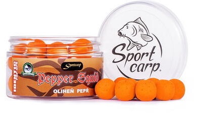 Sportcarp plávajúce boilies identic pop up 150 ml 15 mm - pepper squid