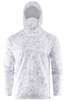 Grundéns Tričko Tough Sun Masked Hoodie Squal Camo - L
