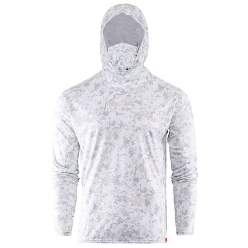 Grundéns Tričko Tough Sun Masked Hoodie Squal Camo