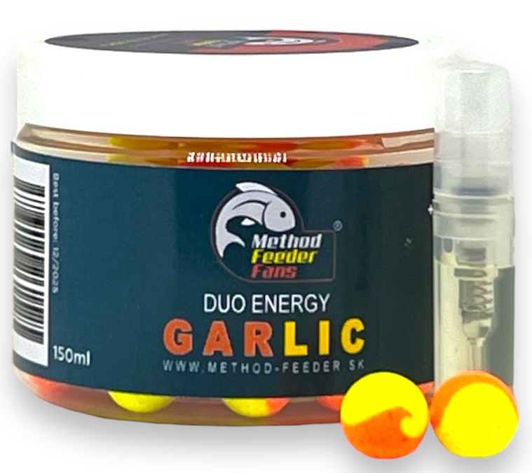 Method feeder fans pop up duo energy 12 mm 150 ml + sprej esencia 2 ml - cesnak